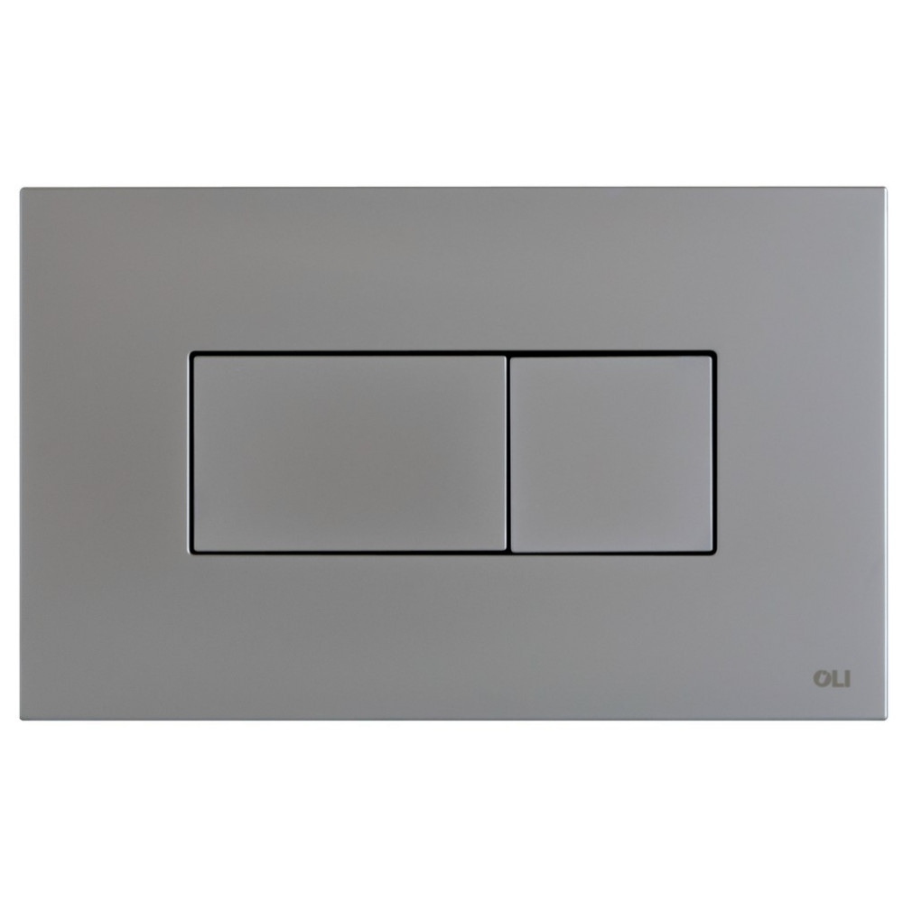 Кнопка "Oliveira" двойная пневматическая для инсталляции "Karisma" матовый хром, пластик