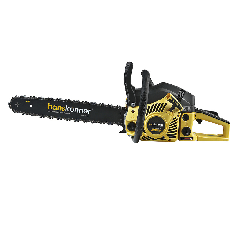 Пила бензиновая цепная HGC5218 2 кВт, шина 18", 72 звена, шаг цепи 0,325"  Hanskonner