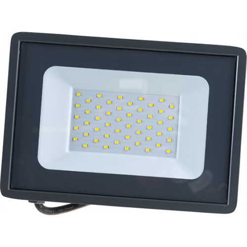 Прожектор светодиодный  50Вт 6500К IP65 серый СДО "Фарлайт"