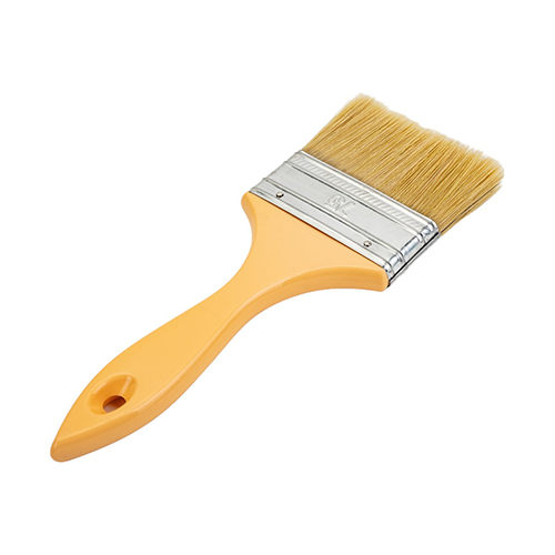 Кисть "Суббота" 75*14мм плоская, светлый смешанный искусственный ворс, пластиковая ручка, DECOR