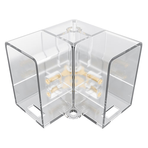 Коннектор для светильников серии NET, тип L, 230В/50Гц, 46х40х26мм, IP20, полипропилен