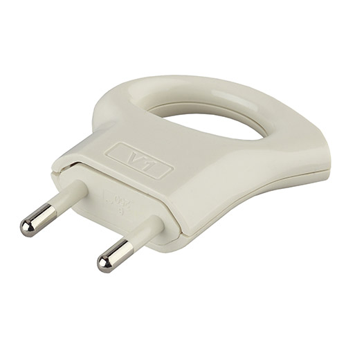 Вилка "Эра" белая, не прямой ввод, с кольцом б/з V1