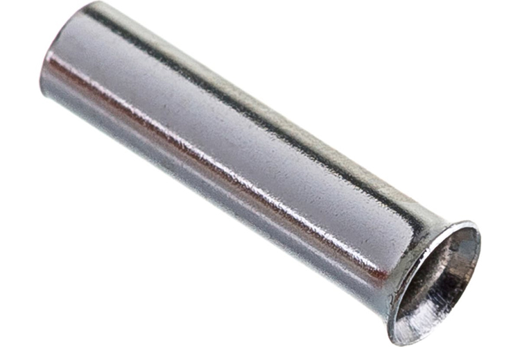 Наконечник штыревой втулочный неизолированный НШВ 1,5-8 "КВТ", сечение: 1,5 мм2, длина: 8мм, 100шт