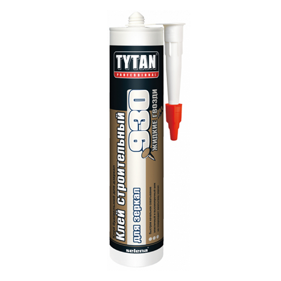 Жидкие гвозди "Tytan professional" строительный для зеркал, бежевый, 380гр