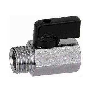 Клапан шаровый &quot;Флажок&quot; М*FL 1/2в/н &quot;Tim Mini&quot;, никель