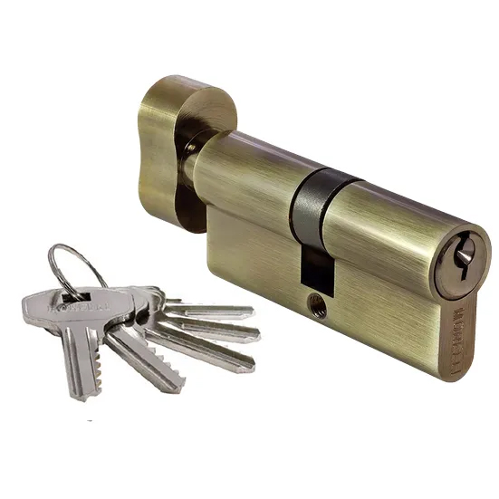 Ключевой цилиндр высокой секретности с заверткой "HS-70C AB", "Античная бронза"