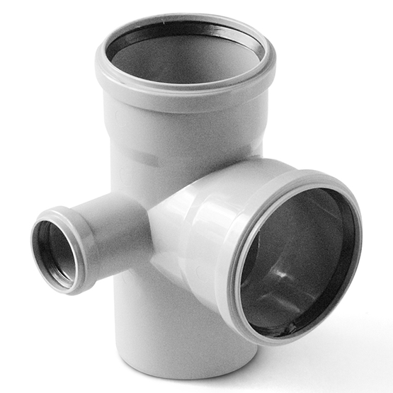 Крестовина двухплоскостная для внутренней канализации РР d110/110/50/110 левая*87° Pro Aqua Comfort