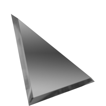Плитка зеркальная  настенная треугольная "ДСТ" 200*200мм, с фацетом, графитовая