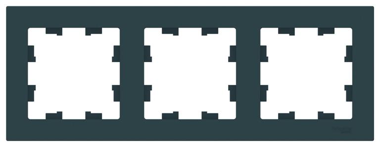 Рамка 3-постовая, универсальная, ATLASDESIGN, изумруд