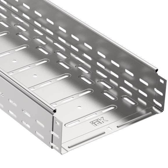 Лоток перфорированный 100*200*3000мм "ИЭК"без крышки