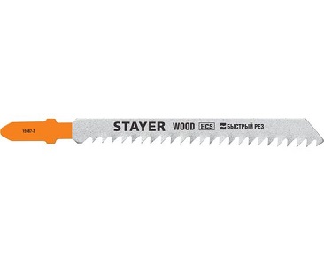 Полотно &quot;STAYER&quot; для электролобзика по дереву, ДВП, ДСП, 75*3мм, 2шт!!!
