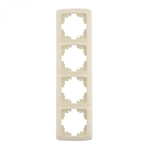 Рамка 4-ая, "Carmen Viko", кремовая, вертикальная