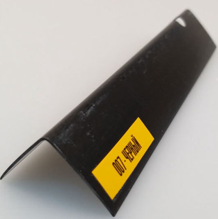 Угол ПВХ KU, 22*22мм, L=2,7м, Черный"