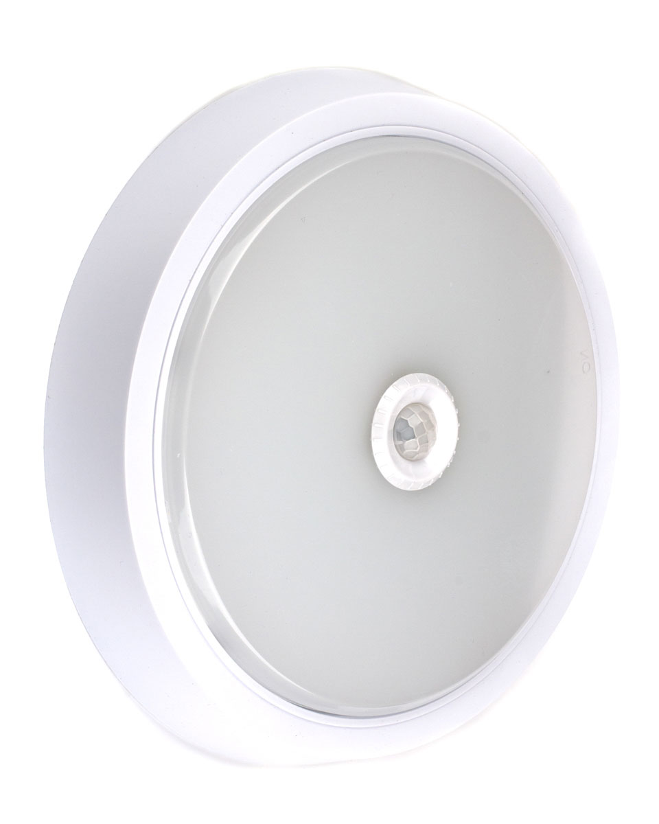 Светильник светодиодный 20Вт, 230В, 1400Лм, 4000К, IP20, 250мм, с датчиком, белый "IN HOME СПБ-2Д"