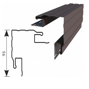 Угол сложный внешний Дамир 80*80 2,5м шоколад