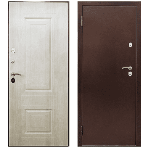 Дверь входная "Медверь 1.0",960*2050*108мм,левая,металл -"Антик медь",МДФ "Алтайская Лиственница"