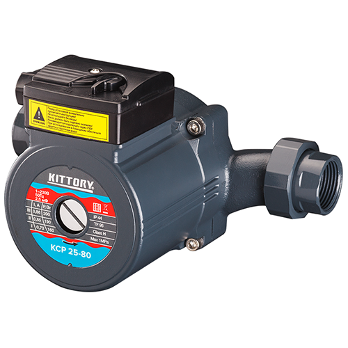 Насос циркуляционный KCP25-80 220В, 145/190/200Вт, максимальный напор 4,6/6,5/7,1м, &quot;Kittory&quot;