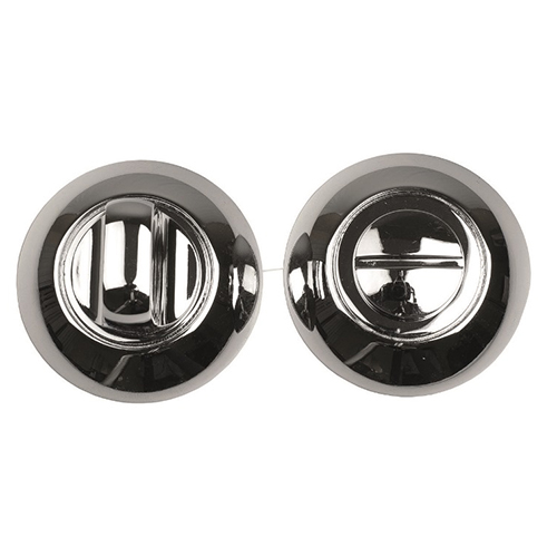 Завертка дверная "TRODOS BK-AL СР-CP", круглая накладка, "Хром"