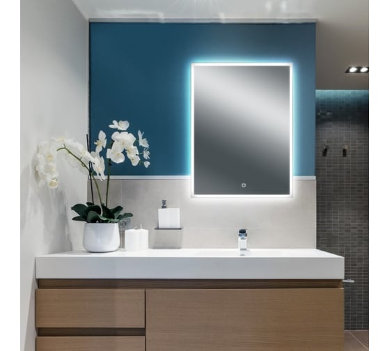 Зеркало &quot;Магнолия 60&quot; 600*800мм, сенсорный выключатель