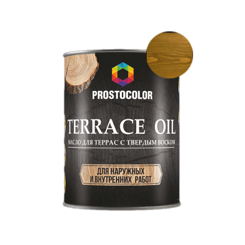 Масло для террас "PROSTOCOLOR", "Дуб", 2,2л