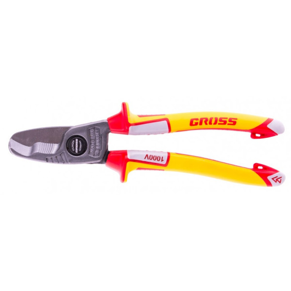 Кабелерез "GROSS" 210мм, диэлектрический 1000В, трёхкомпонентные ручки