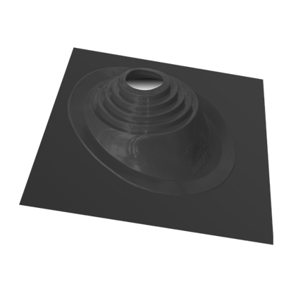 Уплотнитель кровельных проходов угловой "Мастер флеш" 200-280мм, силикон угловой чёрный Литком