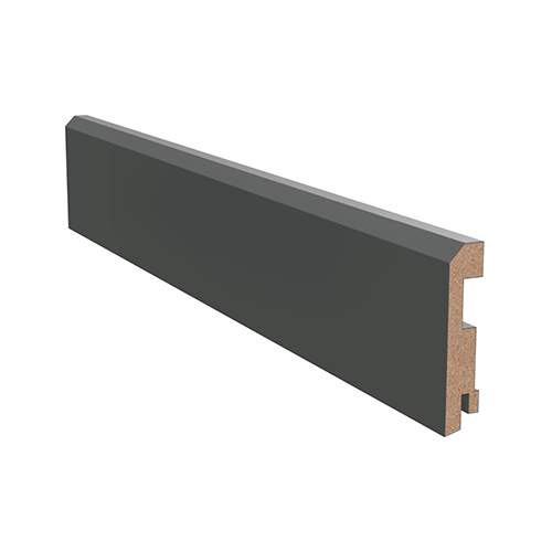Плинтус 80*2070*16мм, ПВХ, "Софт тач серый"