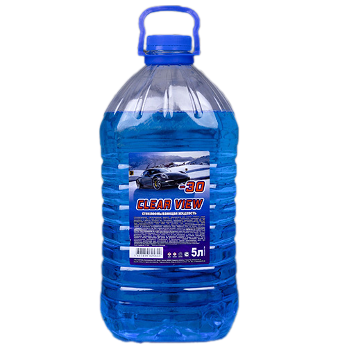 Жидкость стеклоомывающая незамерзающая  "Clear View", 5л, -30С