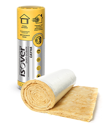Утеплитель и пароизоляция Изовер/Vetonit Сауна 12500*1200*50мм, 15м2, 0,75м3, 1 плита