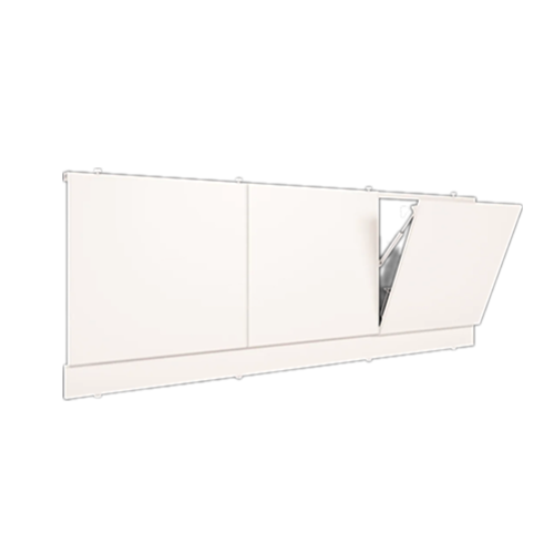 Экран для ванны белый с откидными дверцами, 1,69м