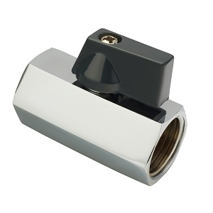 Клапан шаровый "Флажок" F*FL 1/2в/в "Tim Mini", никель