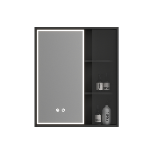 Шкаф с зеркалом Solomon M70S, коричневый, 700мм