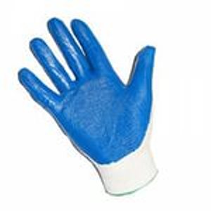 Перчатки обрезиненные синие