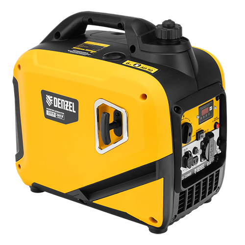 Установка генераторная бензиновая инверторная GS-2200iS, 2,2 кВт, 230В, ручной стартер, "Denzel"