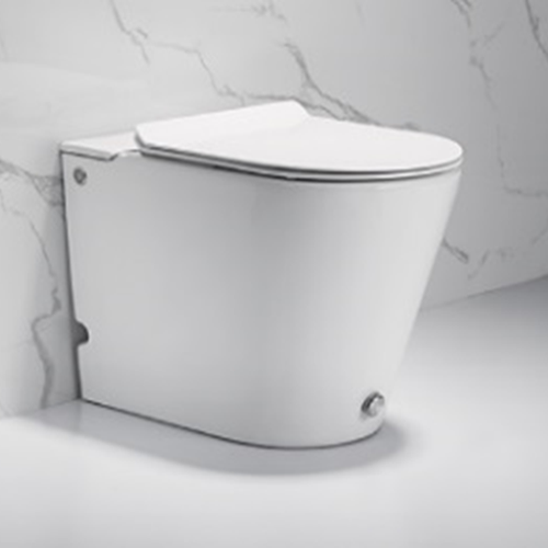 Унитаз-компакт импульсный "PRT-38J" прямой выпуск, нижняя подводка, с сиденьем микролифт, без креплений к полу