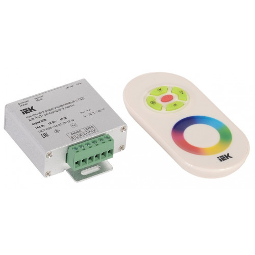 12В RGB Контроллер &quot;Иэк&quot; для светодиодной ленты RGB с п/у, 12В, 4А, 144Вт, 3 канала