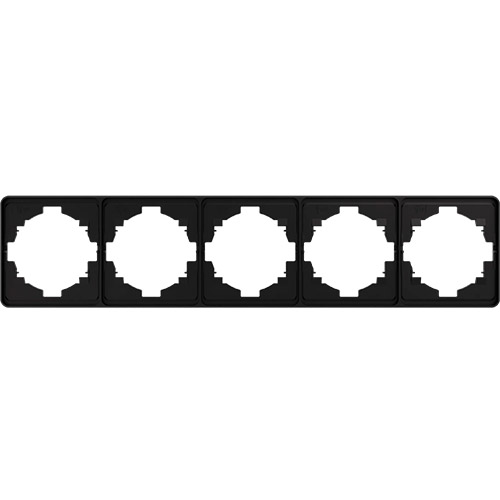 Рамка 5-постовая, ROUND оникс