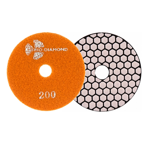 Алмазный гибкий шлифовальный круг сухая шлифовка 100,  № 200 Trio-Diamond