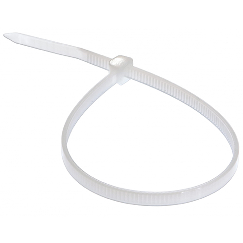 Хомут нейлоновый особопрочный 2.5*200 мм белый 100шт