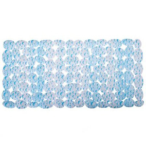 Коврик на присосках "Камушки крупные" 70*36см, голубой