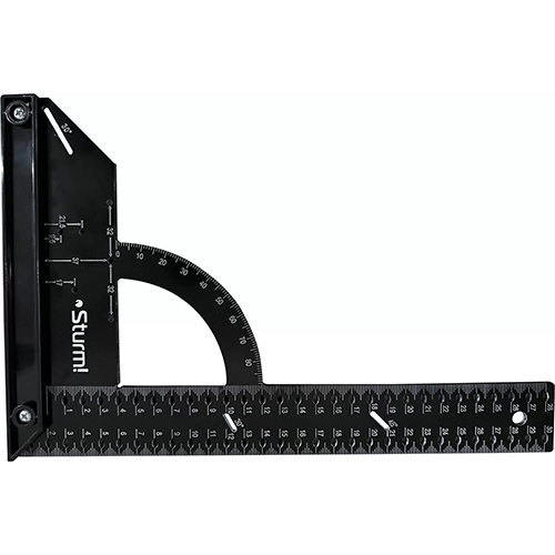 Угольник универсальный "Sturm", разметочный, со стоппером, 200*300мм