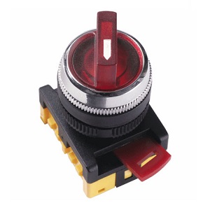 Переключатель ANC-22-2 на 2 фиксированных положения, красный неон, 240В "ИЭК"