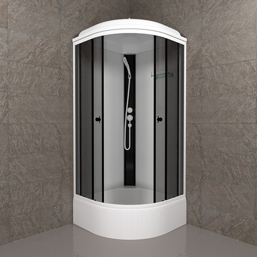 Душевая кабина "Тритон" "Грэй-Вайт", 900*900мм, средний поддон, тонированные стекла