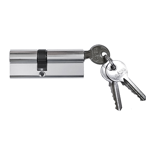 Цилиндр дверной алюминий "Vrata ЦМ 90(40/50)-3К CP", "Хром"