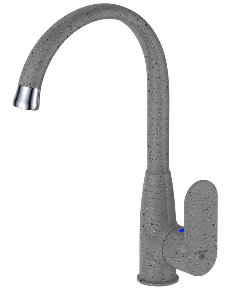 Смеситель &quot;Calorie 2524 А45H&quot; одноручковый для кухни, черный гранит