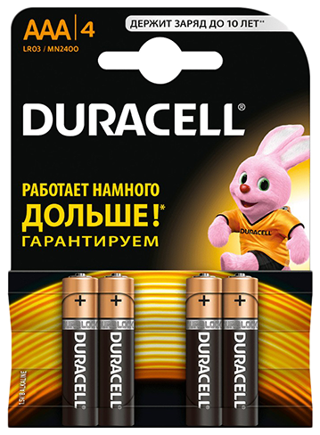 Эл.питания Duracell LR03-4BL BASIC тип: ААА