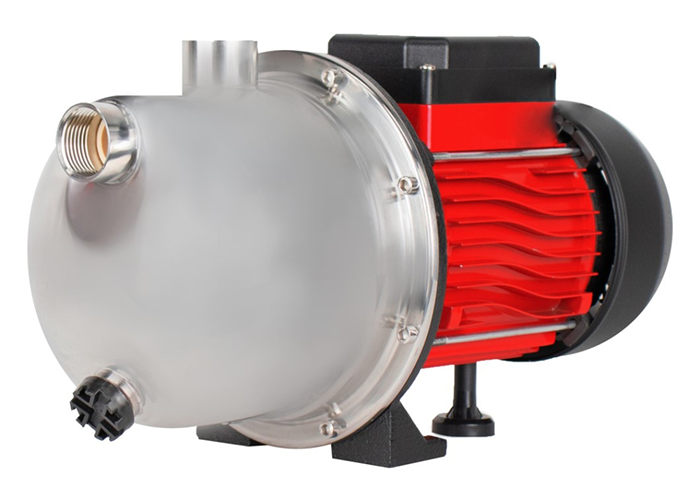 Насос поверхностный  Verton AQUA JET800S (Нержавеющая ст.,800 Вт, 230 В//50 Гц, Q max 55 л/мин, H max 50 м, глуб. 8 м, подкл. 1", давл. 5.1 бар,нерж.сталь.корпус)