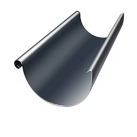 Металлический желоб водосточный "Мокрый асфальт" d=125мм, 3м "Grand Line"