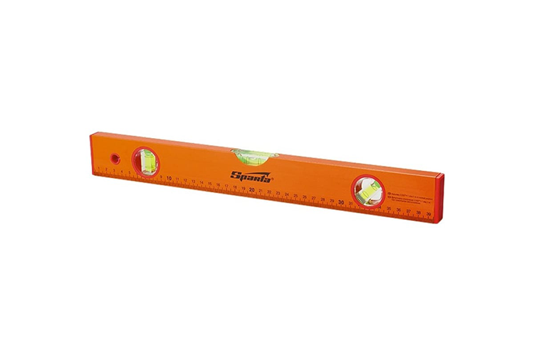 Уровень "Sparta" алюминиевый 1500мм, 3 глазка, линейка