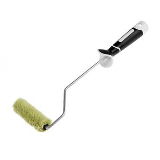 Валик 100мм, полиакрил зеленый, ворс 12мм, ролик d=15мм, ручка d=6мм удлиненная, Decor